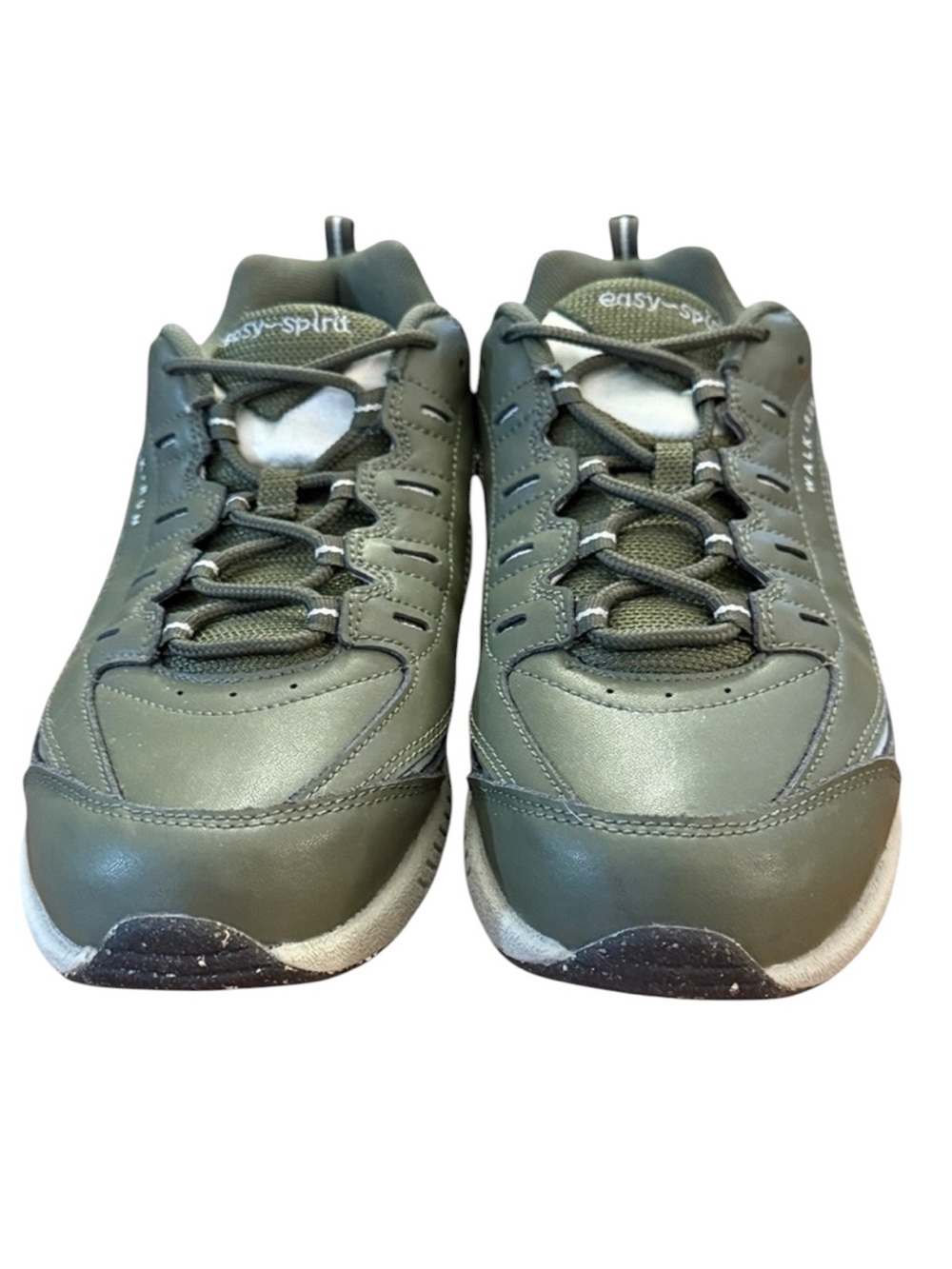 Easy Spirit Romy ECO 7.5WW Extra Wide Green Leather Comfort Walking Sneaker Shoe - Picture 5 of 12